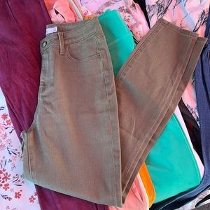 Olive green jeans
